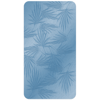 Kahuna Grip Palm Frond Blue Bathmat