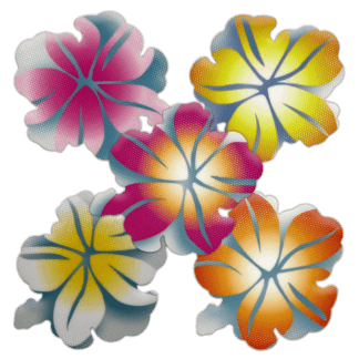 Kahuna Grip Traction Tread Hibiscus Flowers