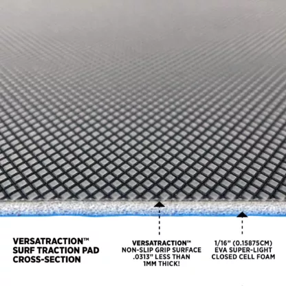 VersaTraction™ Surfboard Tail Pad - Cross Section