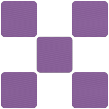 Kahuna Grip 5" x 5" Home & Bath Square Traction Treads - Purple