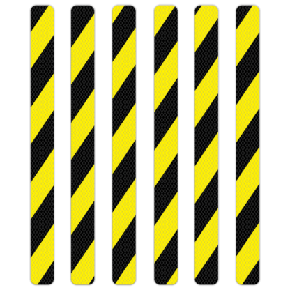 VersaTraction 1" x 12" Marine & Industrial Traction Treads - Black Yellow