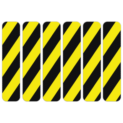 VersaTraction 2" x 9" Marine & Industrial Traction Treads - Black Yellow