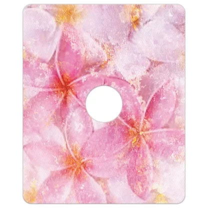 Kahuna Grip Pastel Flowers Shower Mat with 6" Drain Hole