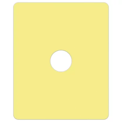 Kahuna Grip Yellow Shower Mat with 6" Drain Hole