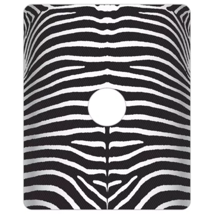 Kahuna Grip Zebra Shower Mat with 6" Drain Hole
